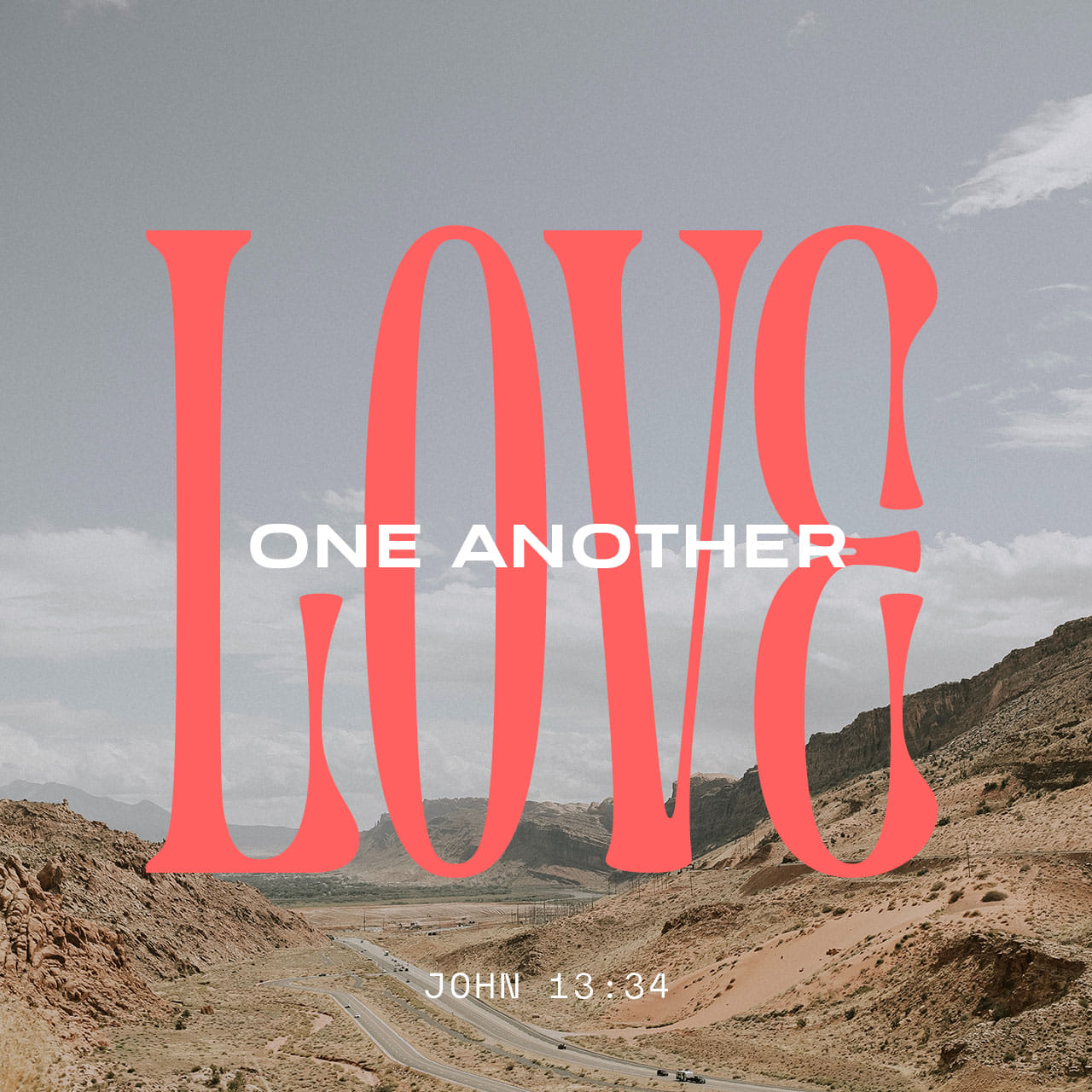 Love one another - John 13:34 - Verse Image