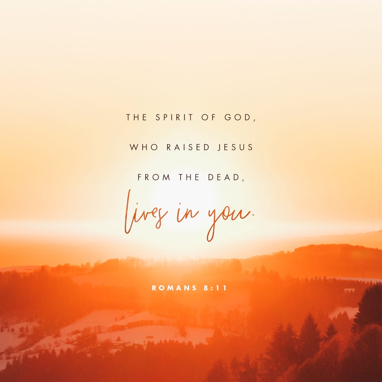 Romans 8:11 And if the Spirit of him who raised Jesus from the dead is ...