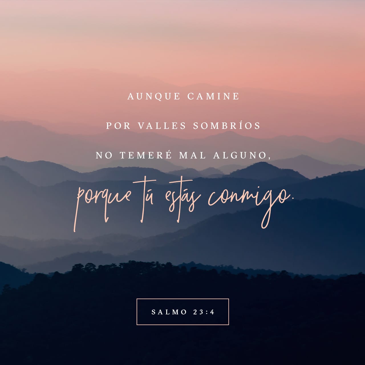 Salmos 23:4 Puedo cruzar lugares peligrosos y no tener miedo de nada ...