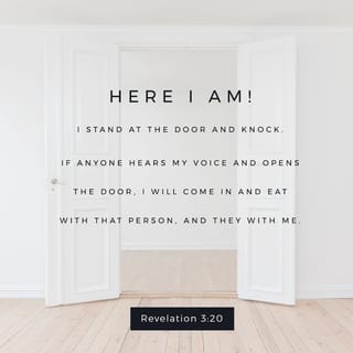 Revelation 3 20 Behold I Stand At The Door And Knock If