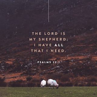Psalms 231 6 The Lord Is My Shepherd I Lack Nothing He