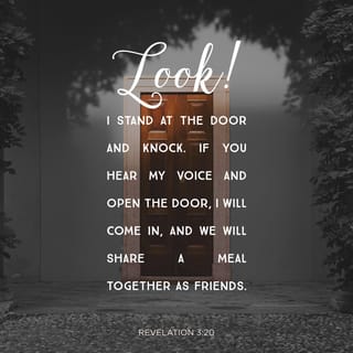 Revelation 3 20 Behold I Stand At The Door And Knock If