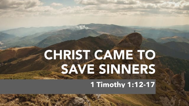Christ Came To Save Sinners Youversion Event
