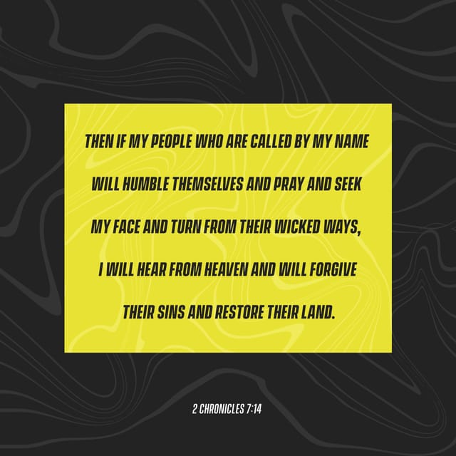 2 Chronicles 714 Niv If My People Who Are Called By My